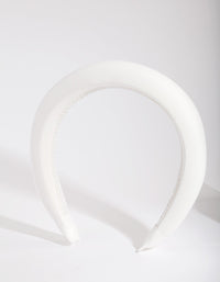White Padded Alice Headband - link has visual effect only