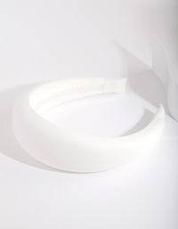 White Padded Alice Headband - link has visual effect only