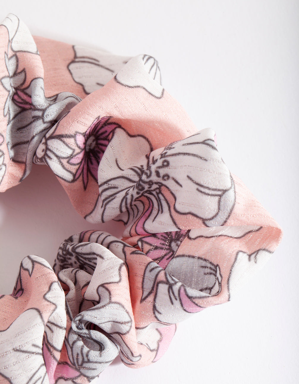 Floral Blush Scrunchie