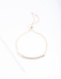 Gold Diamante Pave Toggle Bracelet - link has visual effect only