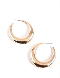 Gold Dip Hoop Earrings - link has visual effect only