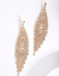 Gold Cupchain Waterfall Earrings - link has visual effect only