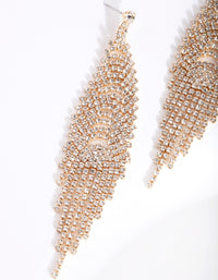 Gold Cupchain Waterfall Earrings - link has visual effect only