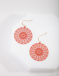Gold Filigree Drop Earrings - link has visual effect only