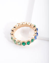 Gold Ombre Stone Band Ring - link has visual effect only