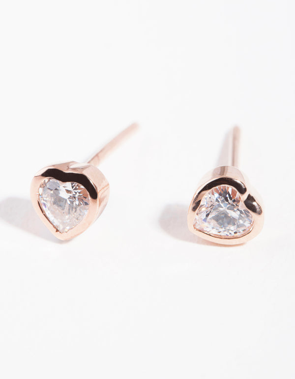 ROSE ST RG CZ BZL HEART ST ER