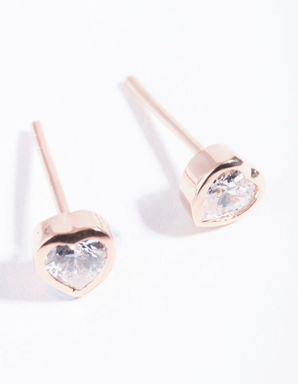 ROSE ST RG CZ BZL HEART ST ER