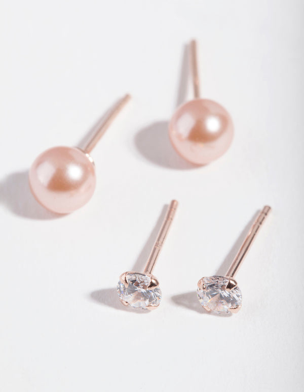 ROSE ST RG CZ&PRL ST 2PK ER