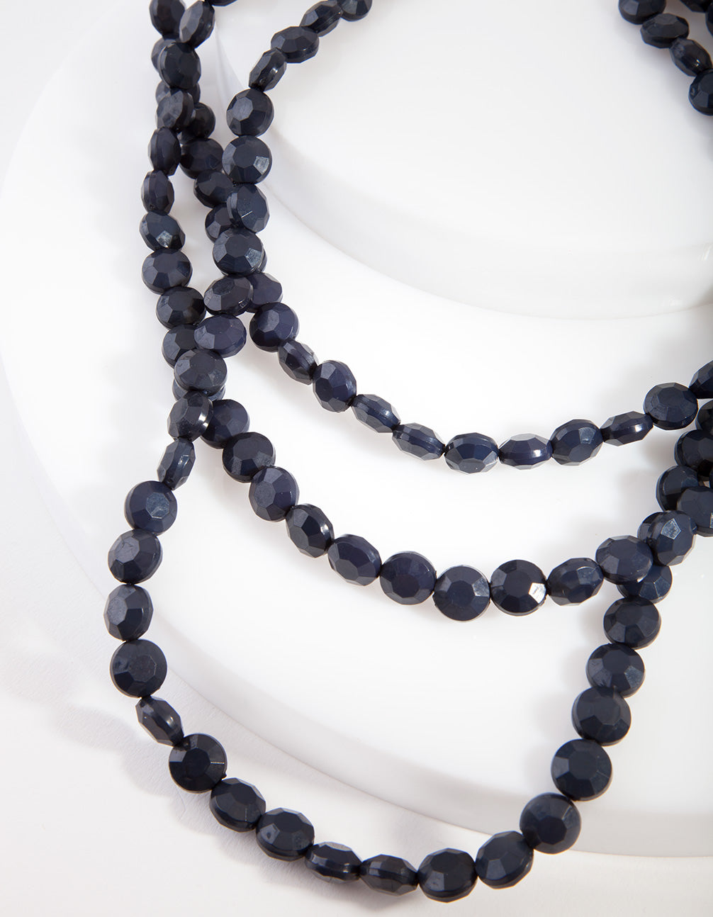 EVNK BD 3ROW FACET BEADED NL