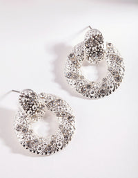 Silver Diamante Earrings - link has visual effect only