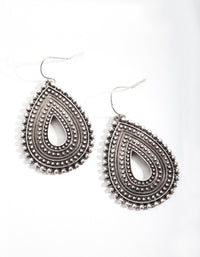 Antique Silver Teardrop Earrings - link has visual effect only