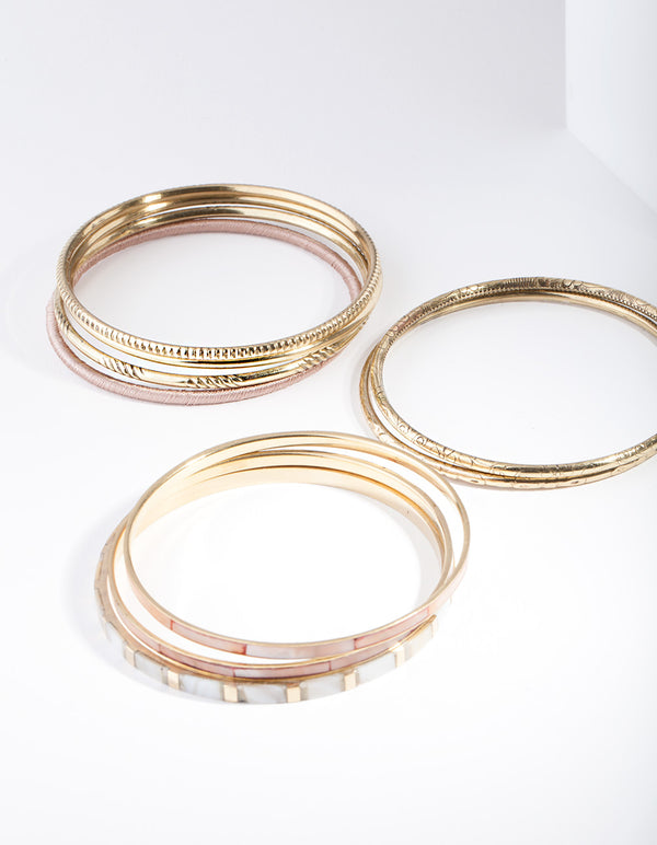 Gold Neutral Multi Bracelet 10-Pack