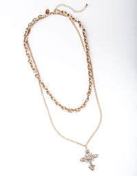 EVNK AG LYRD CHAIN CROSS NL@ - link has visual effect only