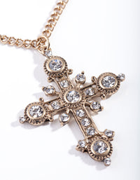 EVNK AG LYRD CHAIN CROSS NL@ - link has visual effect only