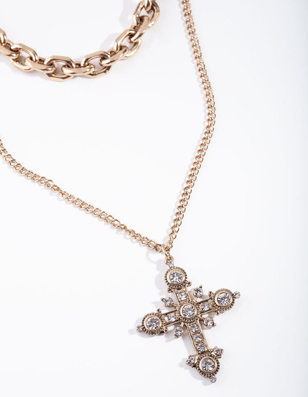 EVNK AG LYRD CHAIN CROSS NL@