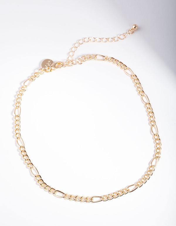 Gold Curb Chain Choker