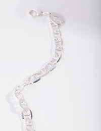 Real Silver Plated Figaro Anklet - link has visual effect only