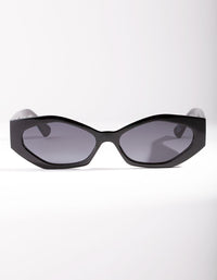 Black Geometric 90s Sunglasses - link has visual effect only