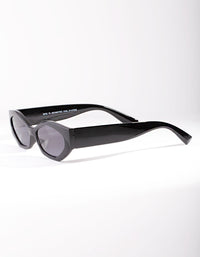 Black Geometric 90s Sunglasses - link has visual effect only