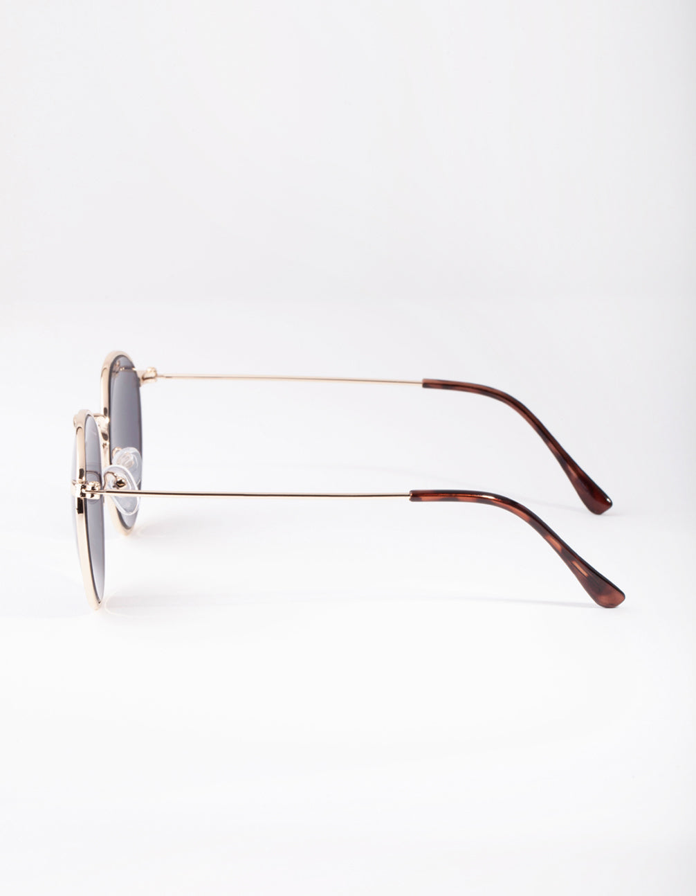 Gold Classic Round Sunglasses