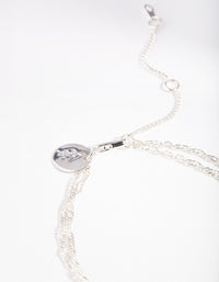 Real Silver Plated Triple Freshwater Pearl Bracelet - link has visual effect only