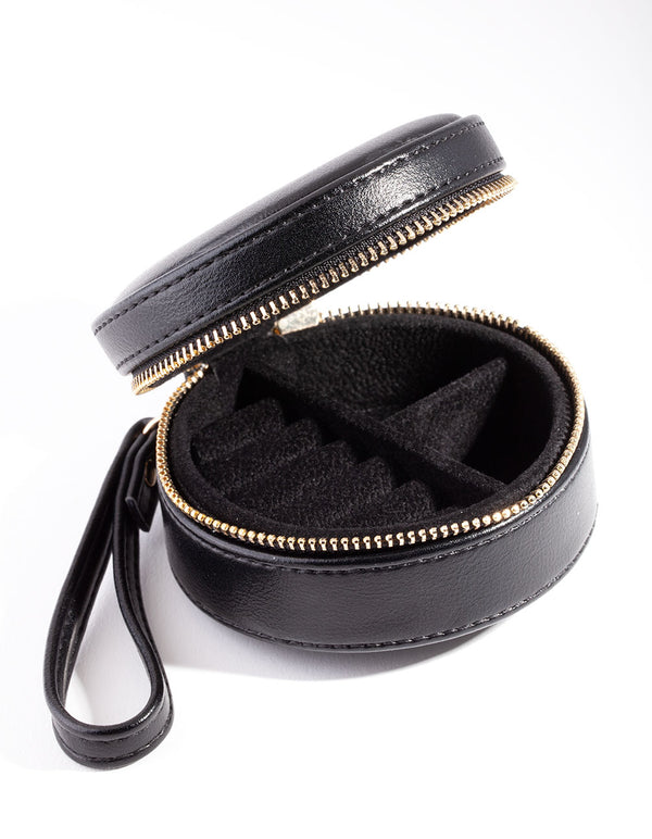 Black Round Jewellery Box