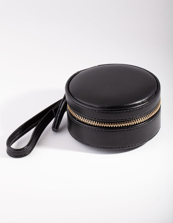 Black Round Jewellery Box