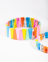 Pink Rainbow Metal Bracelet 2 Pack - link has visual effect only