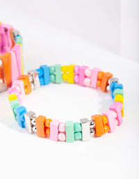 Pink Rainbow Metal Bracelet 2 Pack - link has visual effect only
