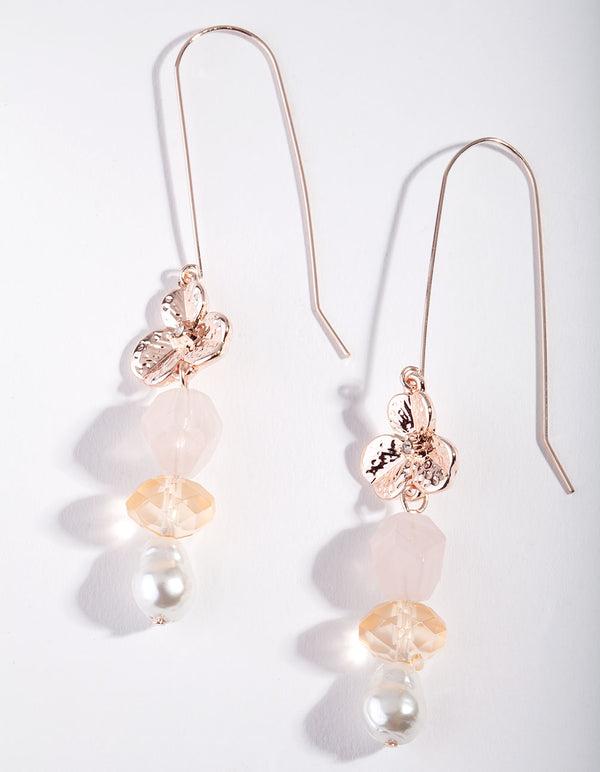 PCHY RG FLWR BEAD&PEARL ER
