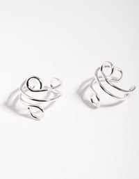 Silver Wave Ear Cuff - link has visual effect only