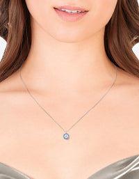 Sterling Silver Evil Eye Disc Necklace - link has visual effect only