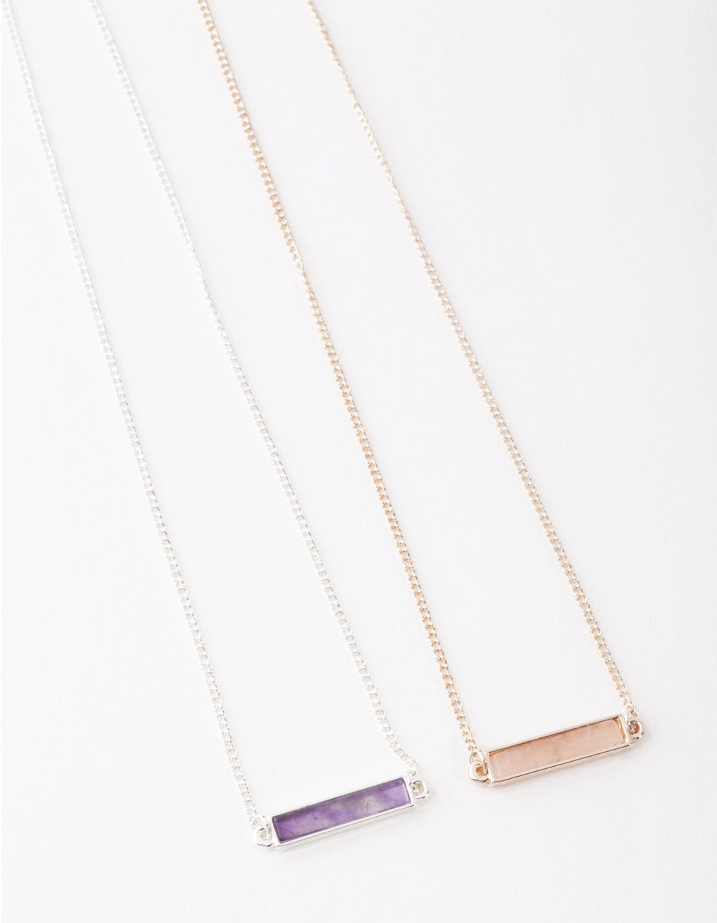 Mixed Metal Semi Precious Bar Bracelet Pack