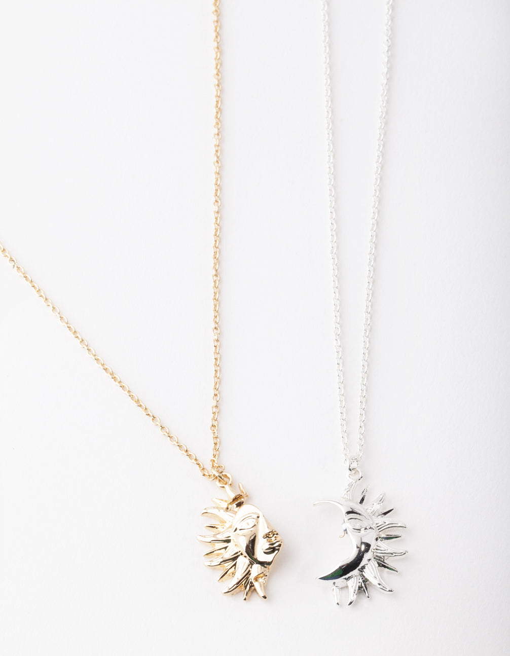 Mixed Metal Half Sun Necklace Pack