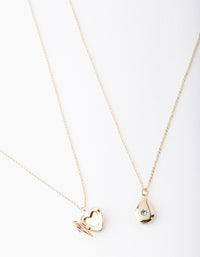 GFBX SG HRT LOCKET 2PK NK@ - link has visual effect only
