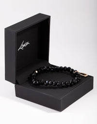 Gold Good Luck Facet Bead Bracelet - link has visual effect only