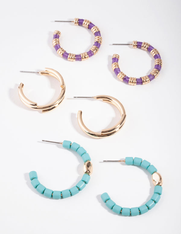 Gold Boho Vibe Pack Earring