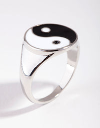 Silver Yin & Yang Signet Ring - link has visual effect only