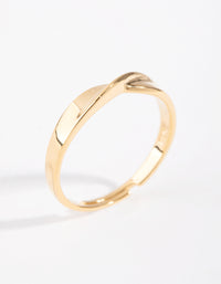 Gold-Plated Sterling Silver Open Ring - link has visual effect only