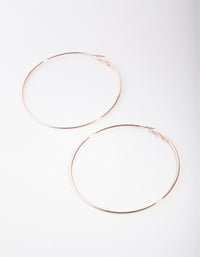 Rose Gold Super Hoop Earrings - link has visual effect only