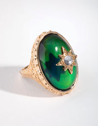 Gold Celestial Mood Ring - link has visual effect only