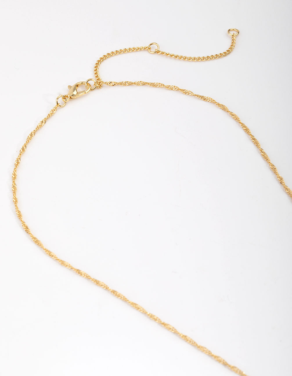 Gold Diamante Heart Necklace