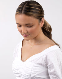 Gold Plated Sterling Silver Celestial Charm Necklace - link has visual effect only