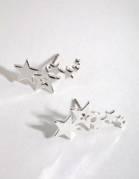 Silver Star Crawler Earrings - link has visual effect only