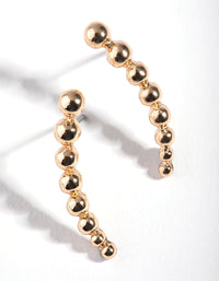 Gold Ball Crawler Earrings - link has visual effect only