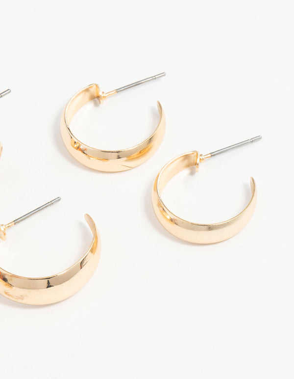 Gold Chubby Pack Hoops