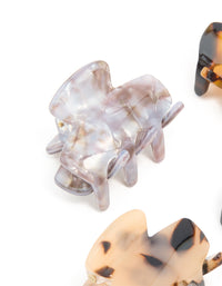 Acrylic Mini Mixed Tortoise Shell 4-Pack Claws - link has visual effect only