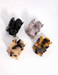 Acrylic Mini Mixed Tortoise Shell 4-Pack Claws - link has visual effect only