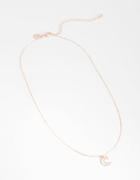 Rose Gold Moon & Star Necklace - link has visual effect only