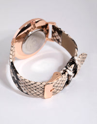 Gold Snake PU Strap Watch - link has visual effect only